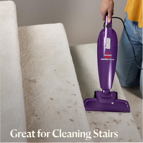BISSELL Featherweight Stick Lightweight Bagless Vacuum with Crevice Tool, 20334, 4 Pack Bundle for Dorms and Small Spaces - style: Purple, 4 Pack