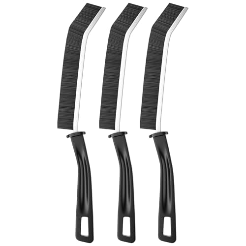 Hard Bristle Crevice Cleaner 3-Piece Set for Deep Cleaning Narrow Gaps Tight Spaces Bathroom