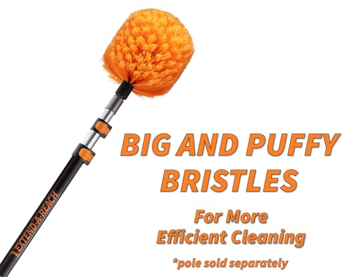 5-25 ft Cobweb Duster with Extension Pole // 30+ Foot High Reach Spider Web Cleaner Cobweb Brush for Outdoor & Indoor Web Cleaning // Lightweight & Sturdy Telescopic Pole // The Ultimate Dusting Kit - size: 25 feet