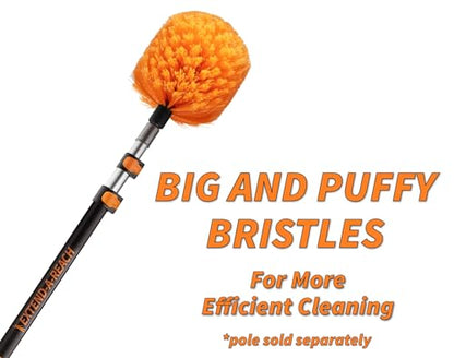 5-25 ft Cobweb Duster with Extension Pole // 30+ Foot High Reach Spider Web Cleaner Cobweb Brush for Outdoor & Indoor Web Cleaning // Lightweight & Sturdy Telescopic Pole // The Ultimate Dusting Kit - size: 25 feet