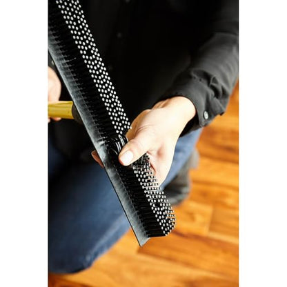 Pet Hair Remover Broom, Rubber Bristle Brush for Removing Dog & Cat Hair from Carpet, Furniture & Floors