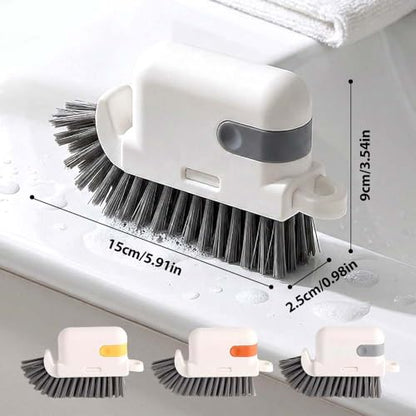 3-in-1 Removable Window Slot Brush,New Window Groove Cleaning Brush, Portable Window Track Cleaner Window Groove Cleaning Brush Tools with Hidden Scraper for Home Window Groove (Gray-2PCS) - color: Gray-2pcs