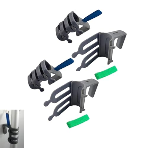 Broom and Mop Organizer for Cleaning Cart Wall Hanging Broom Holder with Hooks Tool Holder for Garage Garden Tool Rack Mop Holder Wall Mount Broom Hanger for Home Kitchen Bathroom