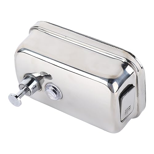 500ml Dispenser, Medium Capacity Durable Wall Mounted Commercial Dispenser, Stainless Steel for Public Places