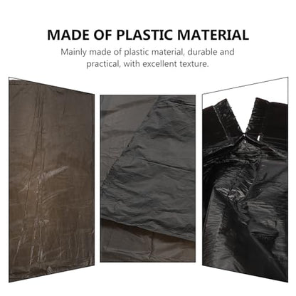 Thickened Drawstring Trash Bags 45X50Cm, 5pcs Black Disposable Kitchen Garbage Bags for Home Waste Sorting and Cleaning