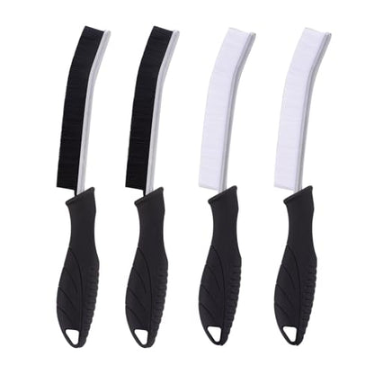 4PCS Crevice Cleaning Brush -Hard Bristle Crevice Cleaning Brush Multifunctional Grout Brush for Cleaning, Gap Scrub Brush Crevice Cleaning Tools for Kitchen, Sinks, Shower, Tile, Toilet, Window