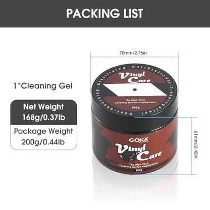 Nobsound Vinyl Record Cleaning Gel: Reusable Universal Cleaner Gel for Dust Removal Biodegradable Gel for Keyboard Speaker Car Dash