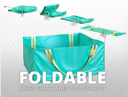 TidyFriend Dumpster Bag for Waste Management Hold up to 2,500 lbs, Heavy Duty, Reusable & Foldable Yard Waste Container for Home Renovation & Yard Cleanup, Debris, Landscaping, Roofing Shingles - size: 1 Pack, style: 64 Inches Length