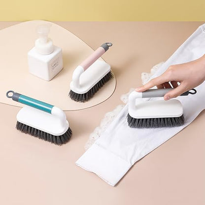 Scrub Brush, Heavy-Duty Scrub Brushes for Cleaning with Stiff Bristles Cleaning Brush for Shower, Bathroom, Carpet, Kitchen and Bathtub Scrubber, Gray