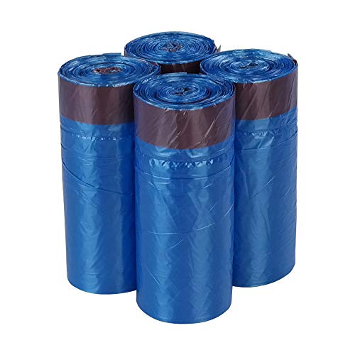 Bringer 3 Gallon Small Drawstring Trash Bags, Blue Garbage Bag, 200 Counts, F