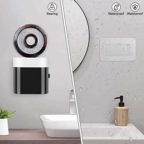 GFWARE Replacement Adhesive Strip for Black Blue Toothbrush Holder Toothpaste Dispenser Wall Mounted (2 PCS) - color: Transparent