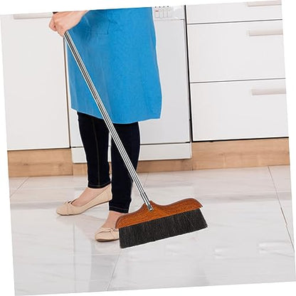 Ipetboom Long Handle Broom with Soft Bristles for Efficient Floor Cleaning for Home Office Kitchen and Garage Lightweight and Easy to Store with Creative Hanging Design