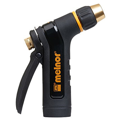 Melnor XT200; Heavy-Duty Metal Hose Nozzle with Rear Trigger; Adjustable Spray Nozzle Tip; 1 Pack - style: Adjustable Tip