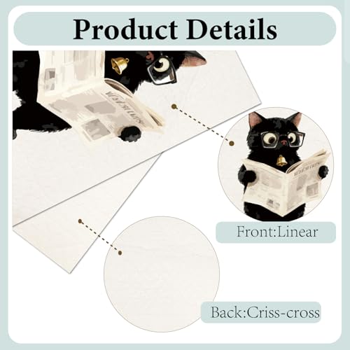 CREATCABIN 6 Styles Cat Swedish Dishcloths for Kitchen Cleaning Cloths for Tableware Cellulose Sponge Cloths Reusable Dish Rags Cleaning Towels No Odor Absorbent Home Table 6.7x7.6Inch - style: Cat