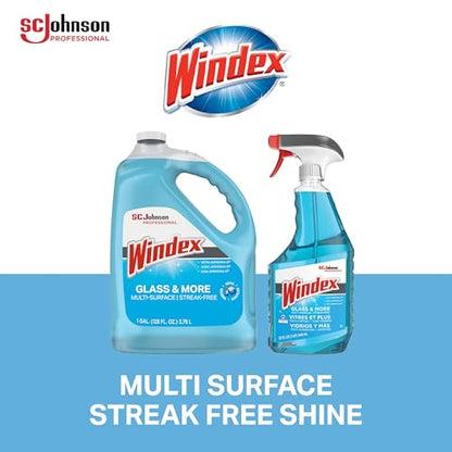 SC Johnson Professional Windex Glass and More Multi-Surface Cleaner, Windex Glass Cleaner Refill, Multi Surface Cleaner, 128 fl. oz. Bottles, 4 Count, for Professional Use Only - size: 1 Count (Pack of 4)