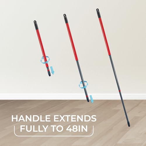 O-Cedar EasyWring Spin Mop & Bucket System | Microfiber Floor Cleaning System | Includes 3 Mop Heads (1 Standard + 2 Deep Clean Refills) | Machine Washable & Reusable - color: Easywring Spin Mop & Bucket + 2 Deep Clean Refills