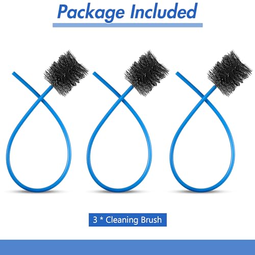 3 Pcs Condensate Trap Flexible Drain Brush, 16 Inch AC Drain Line Cleaning Brush for AC & HAVC Condensate P Trap, Blue - color: Blue, size: 16 Inch