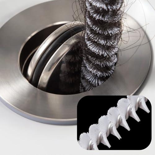Flexible Drain Snake Cleaner Brush - Reusable Pipe Clog Remover Tool for Sink, Shower & Bathtub, Effective Hair & Debris Cleaning Accessory