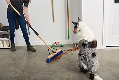 Harper 20201044 24 in. Indoor/Outdoor Dry All-Purpose Push Broom with Dual Bristles, for Dust, Gravel, Debris - style: All-Purpose Multi-Surface Push Broom