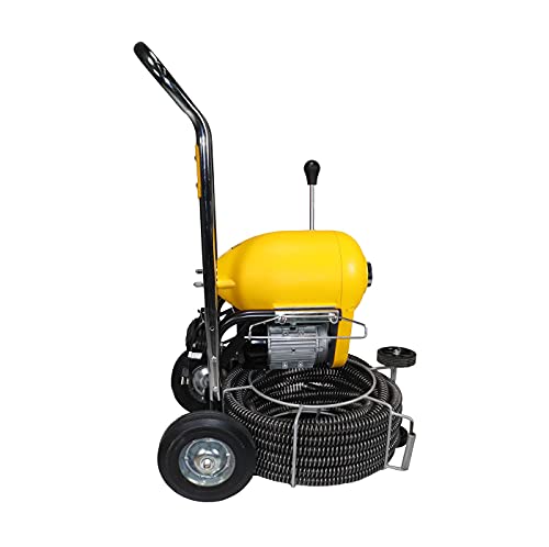 Steel Dragon Tools K1500A Drain Cleaning Machine for 2–8 Inch Pipes – 60 FT x 1-1/4 Inch Cable for Plumbing Drain Cleaning