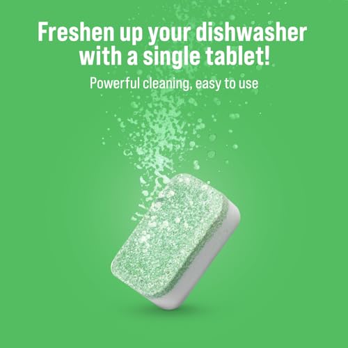 Rockin' Green Deep Cleaning and Deodorizing Tablets for Dishwashers, Washing Machines, and Garbage Disposals, Removes Odor and Residue (Dishwasher Cleaning Tablets, 8 Pack) - size: 1 Count (Pack of 8), style: Dishwasher Cleaning Tablets