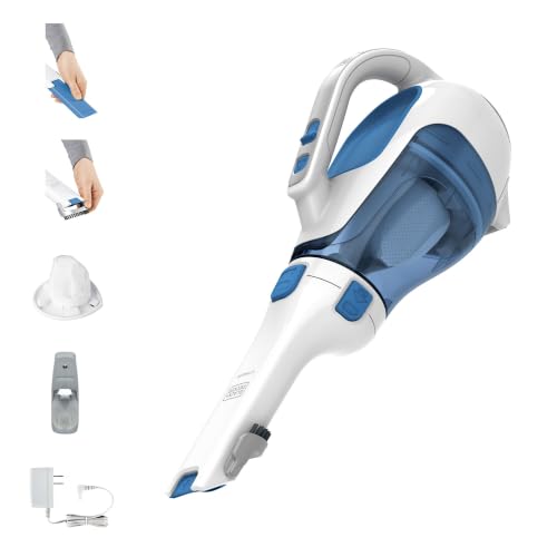 BLACK+DECKER dustbuster Handheld Vacuum, Cordless Car Vacuum Portable 12V, with Rotating and Extendable Nozzle (HHVI320JR02)
