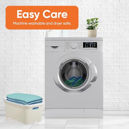 Superio Microfiber Glass Cleaning Cloth, Mirror & Window Miracle Cloth Lint & Streak Free, Washable, Large Eco-Friendly for Electronics, Cars, Tv Screens, Glasses... - color: Green/Blue