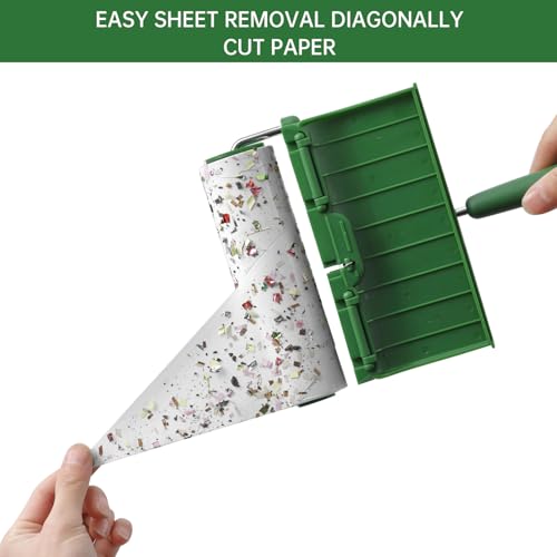 Fedicelly Large Lint Rollers Pet Hair Extra Sticky Furniture,Cat Dog Hair Remover Laundry Clothes Carpet,6.3 inches Wider with 320 Sheets Giant Lint Remover Brush for Couch - size: 1 Roller/320 Sheets
