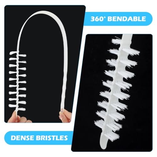 2 Pcs Washing Machine Cleaning Brush, Rolling Washing Machine Cleaner Front Loader Cleaning Tools with Storage Hook (23.23 x 5.51 x 1.38 inch)