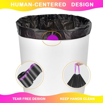4 Gallon Drawstring Trash Bags,320 Count Black - size: 320 Pcs, style: 4 Gallon