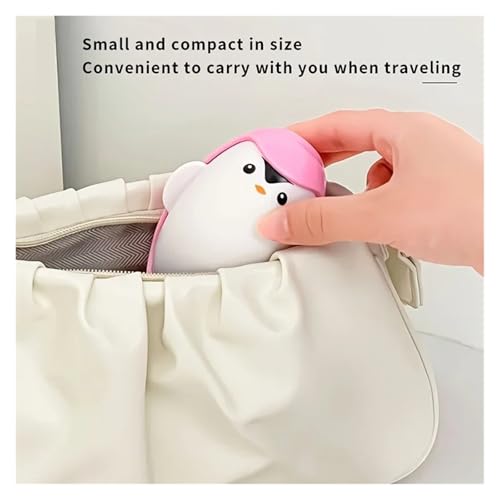 1pc Cute Manual Hair Remover Roller Reusable Strong Adhesive Remove Hair and Adhesions from Clothes Home Use Compact Portable(Pink) - color: Pink