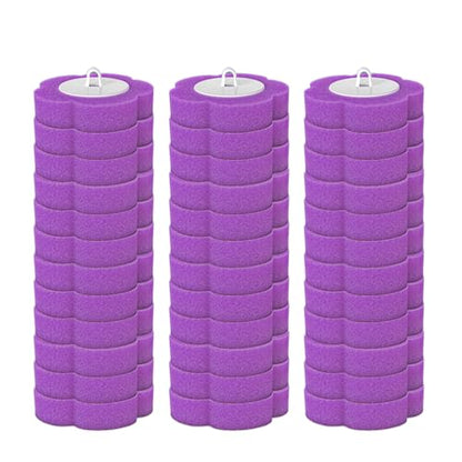 Disposable Toilet Cleaning System: Toilet Brush & Holder Kit with 18PCS Pre-Soaked Cleaner Wall-Mount Scrubbing Toilet Brush Bathroom Cleaning Kit (36-Pack Lavender Brush Head) - color: 36-pack Lavender Brush Head