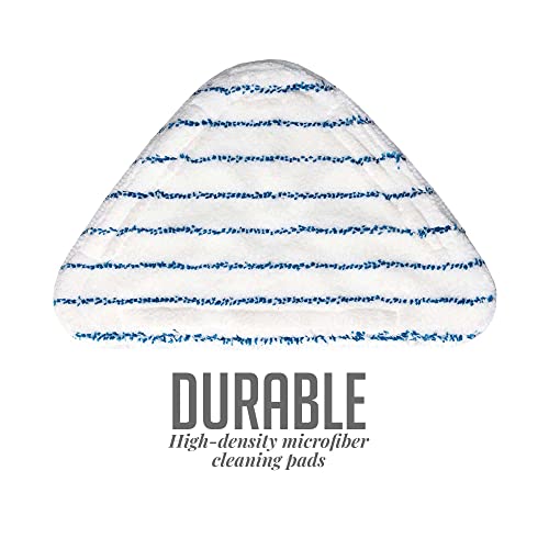OVENTE Steam Mop Replacement Pads for ST405 Series (Pack of 4), Reusable and Washable Microfiber Cleaning Pads, White ACPST4054 - color: White - Pack of 4