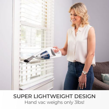 Kenmore DS1030 Cordless Stick Vacuum Lightweight Cleaner 2-Speed Power Suction LED Headlight 2-in-1 Handheld for Hardwood Floor, Carpet & Pet Hair, White - style: White