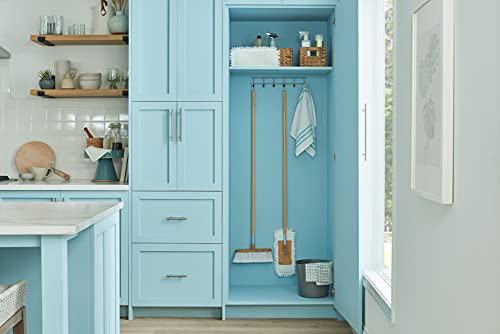 Harper Live.Love.Clean. Bamboo 2-in-1 Smooth Surface Wet/Dry Dust Mop with (2) Washable Wraparound Pads for Cleaning Dust, Pet Hair & Fine Dry Dirt - style: Bamboo Household Wet/Dry Mop