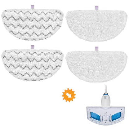 1940 for Bissell Steam Mop Pads for Bissell PowerFresh Steam Mop 1806 1544 1440 2075A 2685A 1940W 19404 Series, Model 19402 19408 1940a 1940f 1940q 1940t B0006 B0017, Part #5938#203-2633, 4 Pack - size: 4 Pack