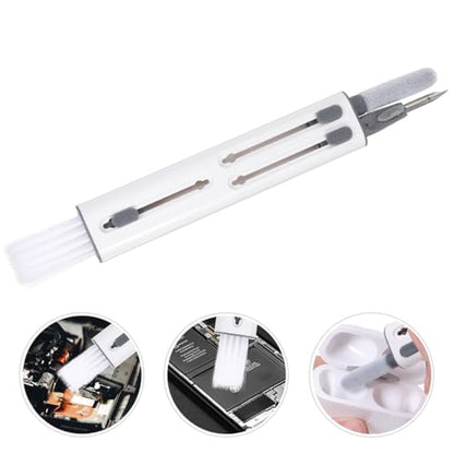 Housoutil Headphone Cleaning Brush Kit 5 in 1 Electronics Set Hidden Triple Heads Design for Keycap Puller Earphones