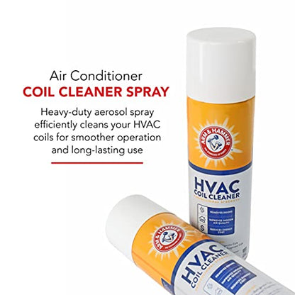Arm & Hammer Biodegradable HVAC and Air Conditioner Coil Cleaner Foam Aerosol Spray, 19 fl. oz, AHCC-19 by Diversitech - size: 19 Fl Oz (Pack of 1)