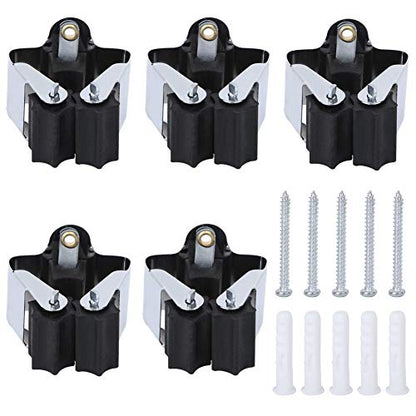 Storage Clips, Broom Storage Rack and Mop Rack, Garage Wall Organizer and Storage Pieces, for Mop Rack, Rake Pole, Garden, Balcony, Home Bathroom Kitchen Garage