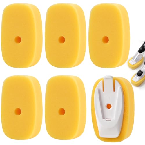 Sponge Brush Refills for OXO Dish Brush, 6 Pack Soap Dispensing Dish Refills, Scrub Replacement Head for Scrubber, Sponge Replacement Head Fits Soap Dispensing Handle