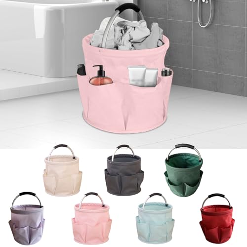 Professional Cleaning Caddy Organizer - 11" Wearable Cleaning Supply Bag with Adjustable Shoulder Strap & Handle - Housekeeper Essentials Organizer for Detailing Tools & Supplies (Red) - color: Red