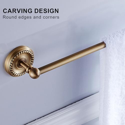 Antique Bronze Towel Rack for Bathroom Adjustable 15.5 to 27.5 Inch Towel Bar Wall Mounted - color: Towel Bar