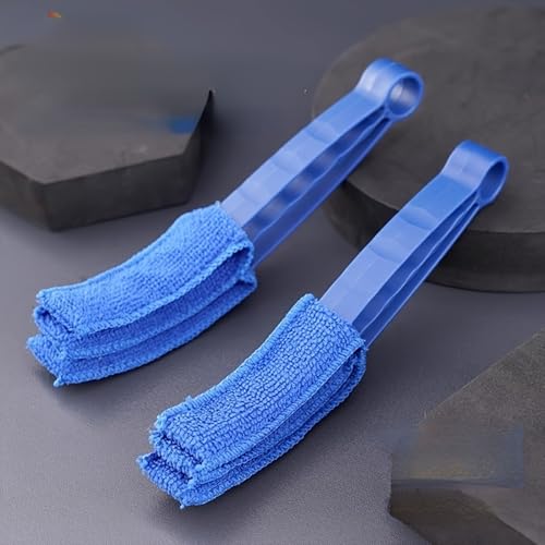 2 Pack Blind Cleaner Duster Tool, Washable Microfiber Window Blinds Brush for Car Air Vent, AC, Shutter, Reusable Cleaning Gadgets for Home Office
