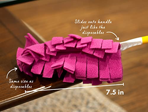 Xanitize Fleece Refills for Swiffer Hand Duster - Reusable, Dry Duster - 5-Pack Rainbow (Jewel) - color: Jewel