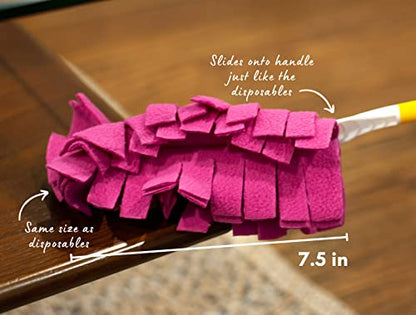 Xanitize Fleece Refills for Swiffer Hand Duster - Reusable, Dry Duster - 5-Pack Rainbow (Jewel) - color: Jewel