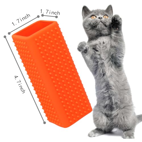 2pcs Pet Dog Cat Hair Remover, Pet Hair Removal Tool, Car Carpet Cleaner, Dog Remover for car，Interior, Furniture, Sofa - color: orangered