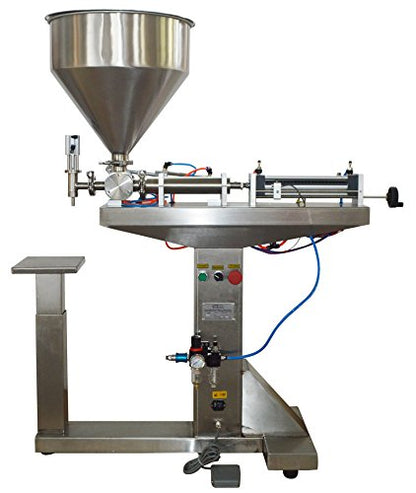 INTBUYING Automatic Paste Liquid Filling Machine for Shampoo Oil Water Perfume 30-300ml One Nozzle with Stand