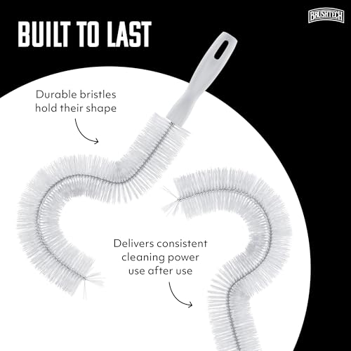 Brushtech Coffee Pot Cleaning Brush - Curved Design for Deep Clean Coffee Pot Care with Soft Bristles, Comfortable Handle, No-Soap Scrubbing Action – Made in The USA - style: Cleaning Brush