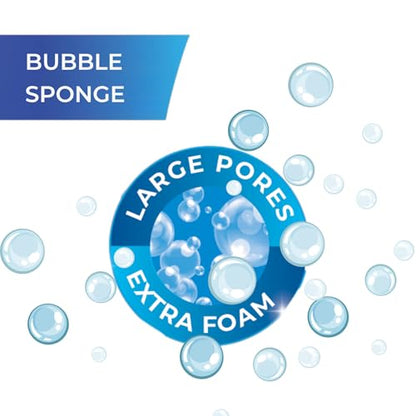 Macromax Bubble Sponge – Heavy Duty Scrub Sponge for Kitchen, Stovetops & Grills – Large Pore for Extra Foam – Powerful Scrubbing Pad for Tough Stains, 5-Pieces
