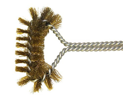 Deep Fryer Basket Cleaning Brush – High-Temp Commercial Kitchen Tool - Heavy Duty Brass Bristles - Heat Resistant to 750F for Food Debris - Deep Fryer Cleaner - Made in USA by FryOilSaver Co. B51C - style: Basket